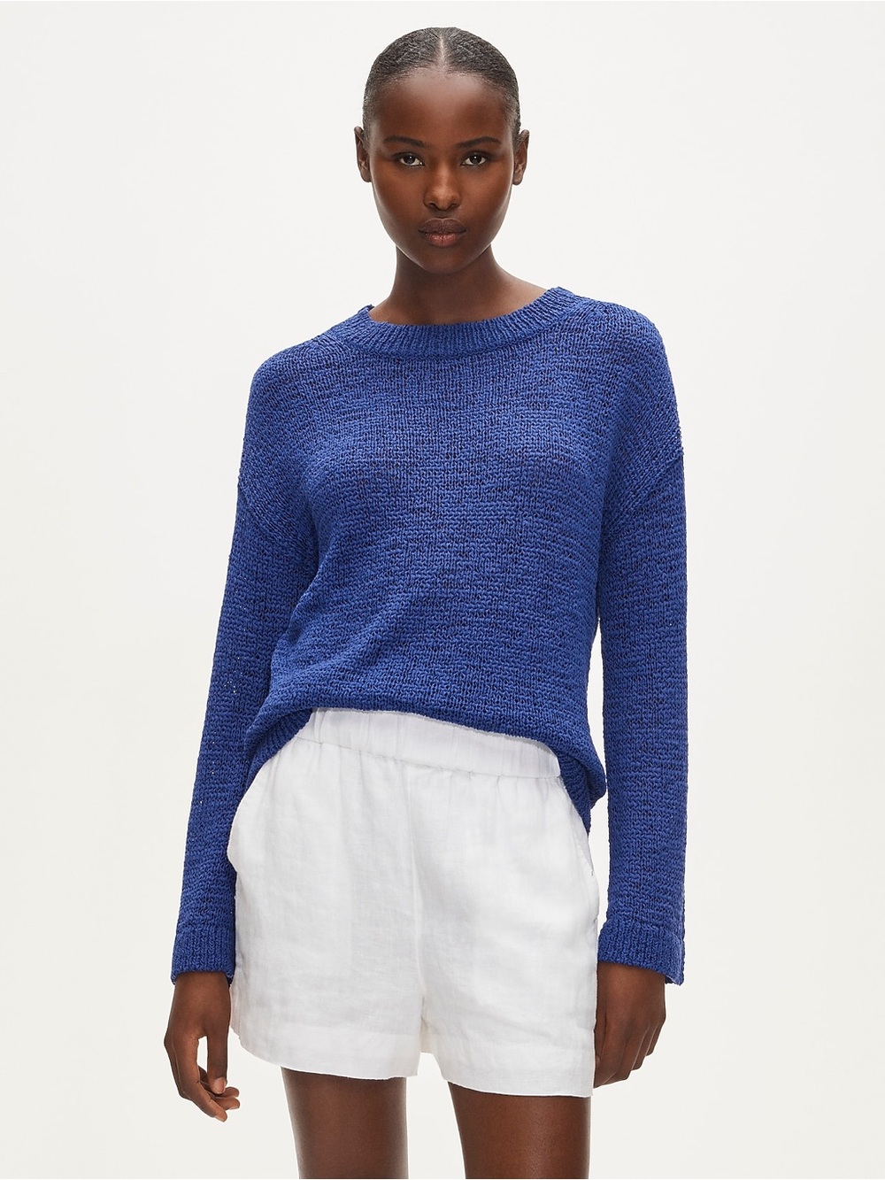 J. Crew Tropez short in white linen
